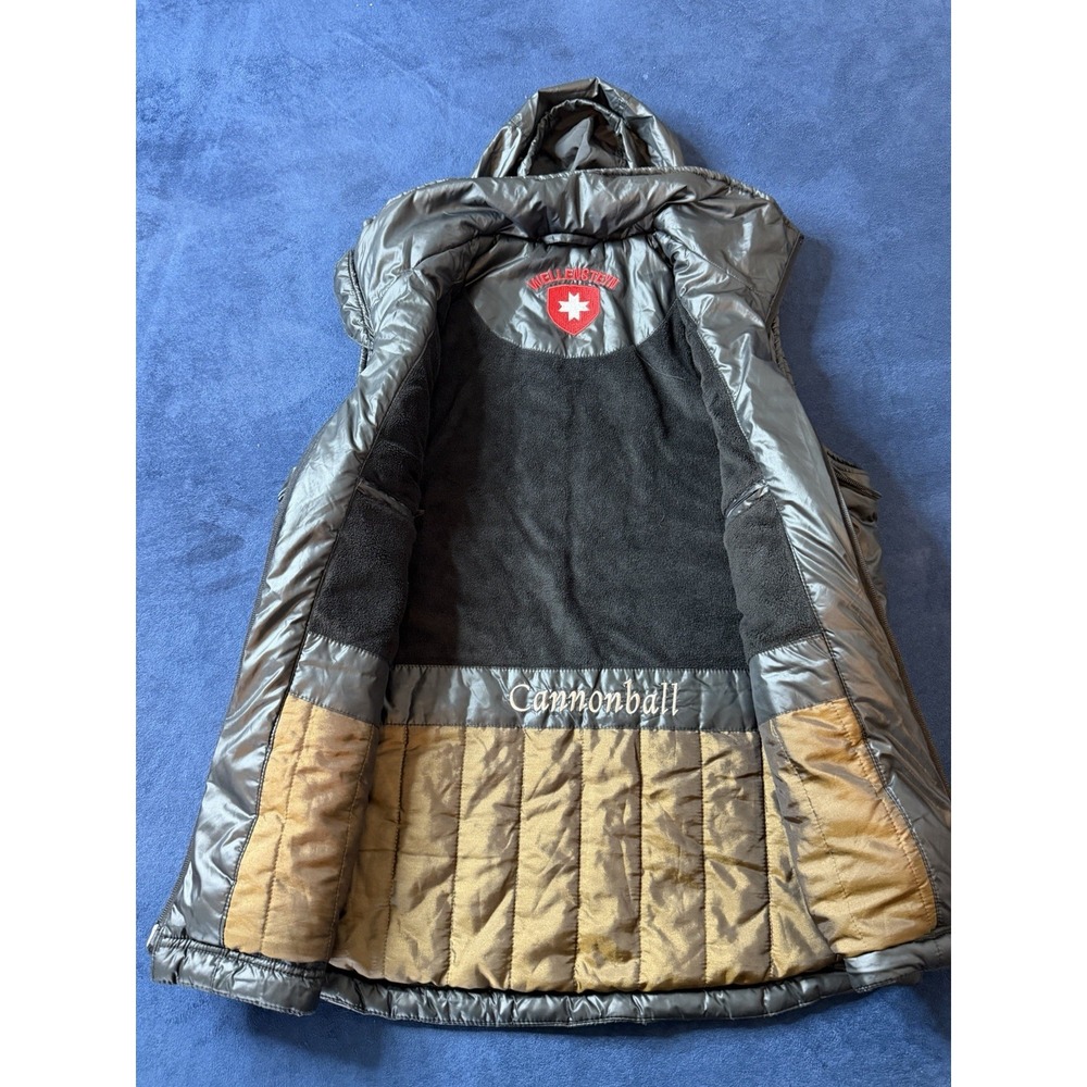 WELLENSTEYN Men's Rescue Team Size L Winter Jacket Vest Zip Up Hoodie Black